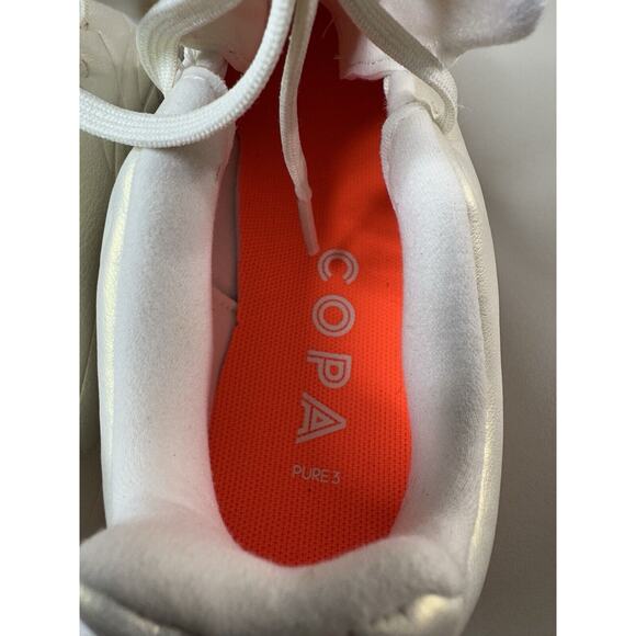 adidas Youth Copa Pure.3 FG Cleats 2.5 White Leather Soccer HQ8944 NWB - Picture 6 of 12